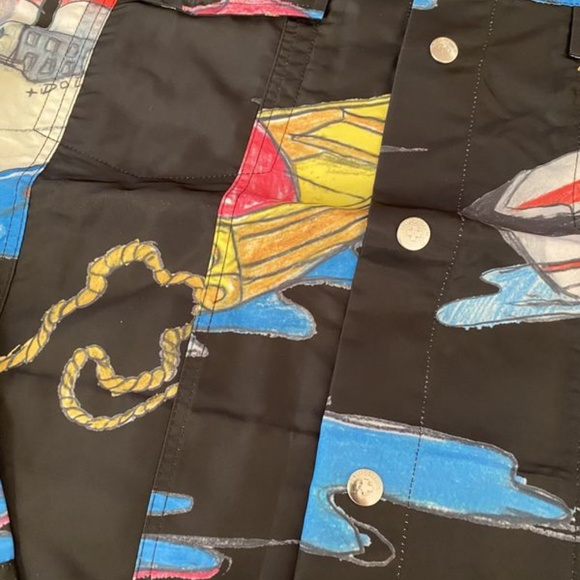 PINK DOLPHIN RARE SAIL AWAY JACKET LIGHT COAT SiZE MENS MEDIUM BLACK NWT NEW !!! - Picture 6 of 8